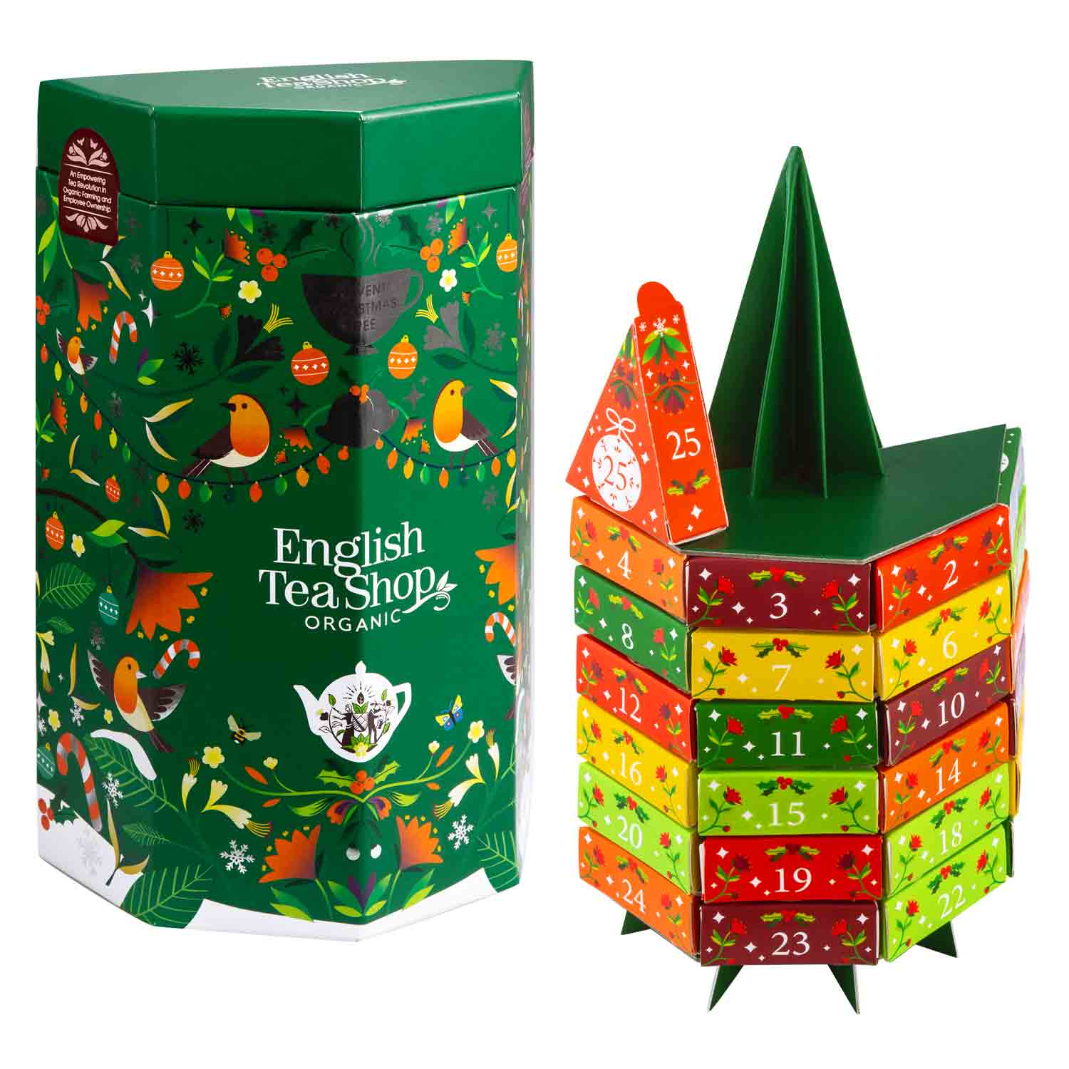ORGANIC Tea Advent Calendar Christmas Tree - English Tea Shop - Victorian House  SHOP NEU