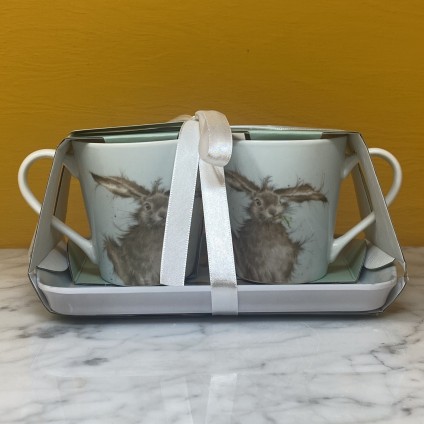 Hare Mug & Tray Set