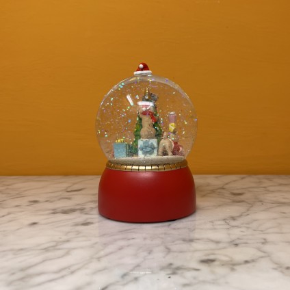 Cat & Dogs Christmas Snow Globe