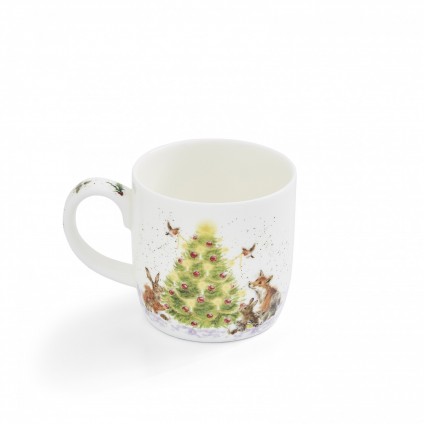 Oh Christmas Tree' woodland animal Becher