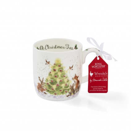 Oh Christmas Tree' woodland animal Becher