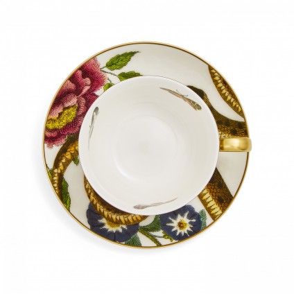 Leopard Teacup and Saucer