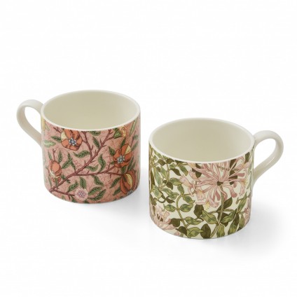 Morris & Co. Fruit & Honeysuckle Set of 2 Mugs