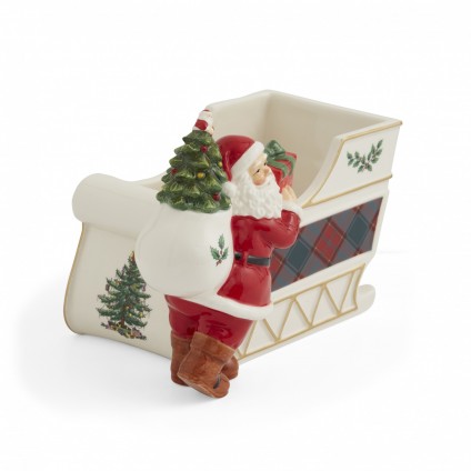 Christmas Tree Santa Sleigh Candy Jar