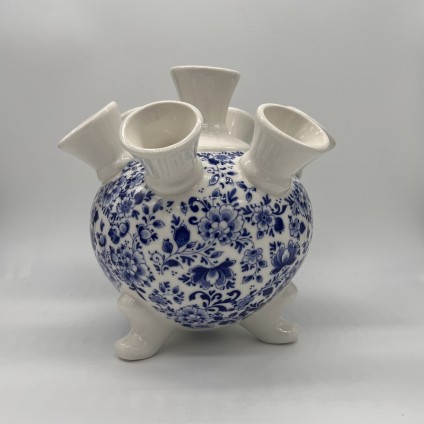 Tulip Vase on legs dainty flowers large