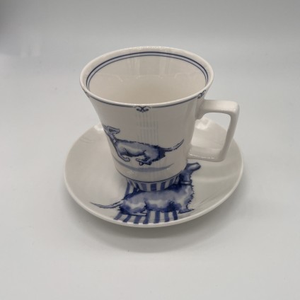 Petit Four plate Dachshund Nhaan