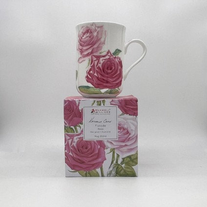 FLORIADE mug Rose, Bone China Porcelain