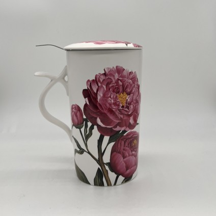 Tee Becher "Peonia" hell