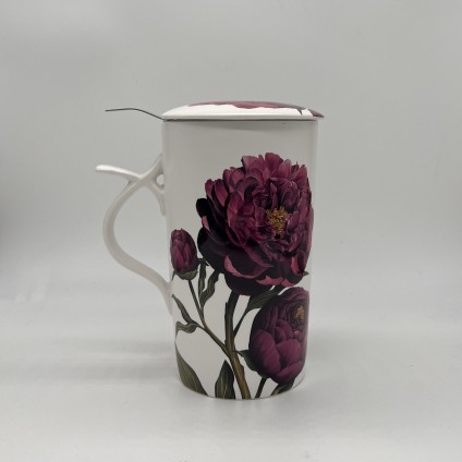 Tee Becher "Peonia" dunkel