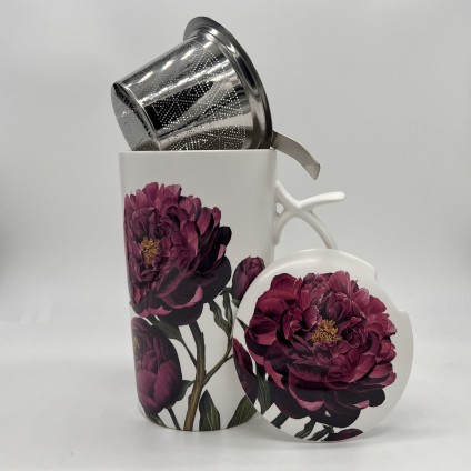 Teamug "Peonia" dark