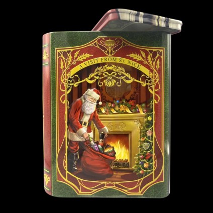 Small Book Tin "A vixit from St. Nick"
