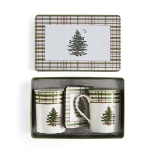 Weihnachtsbaum 2025 Jahres-5-teiliges Tassen- und Dosen-Set