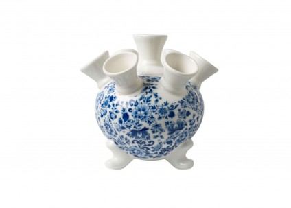 Tulip Vase on legs dainty flowers large