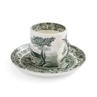 Spode Heritage Green Italian Coffee Cup and Saucer