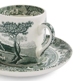 Spode Heritage Green Italian Coffee Cup and Saucer