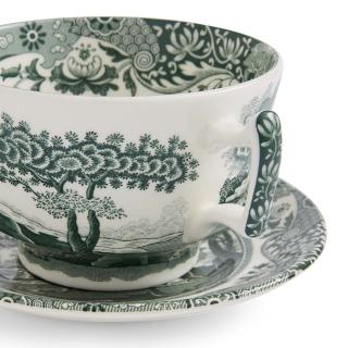 Spode Heritage Green Italian Frühstückstasse und Untertasse