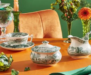 Spode Heritage Green Italian Zucker Schale