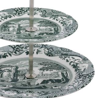 Spode Heritage Green Italian Kuchen Etagere