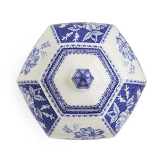 Blue Italian Floral Vase