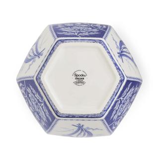 Blue Italian Floral Vase