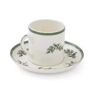 Christmas Tree Set of 4 Espresso Cup & Saucer
