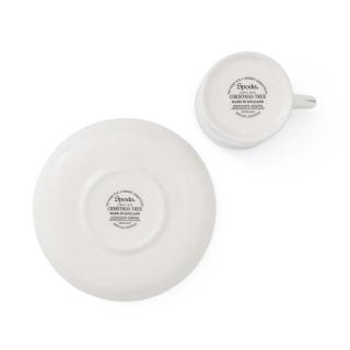 Christmas Tree Set of 4 Espresso Cup & Saucer