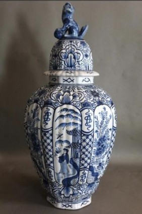 Pair Of Large Delft Vases