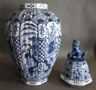 Pair Of Large Delft Vases