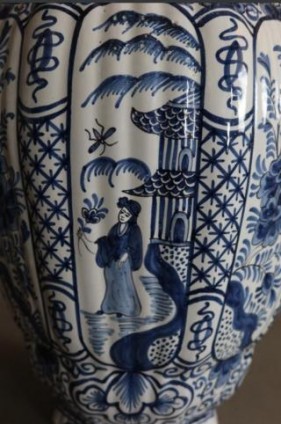 Pair Of Large Delft Vases