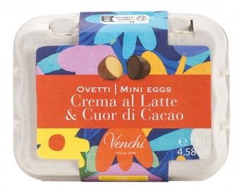 12 egg cartons with mixed Easter eggs