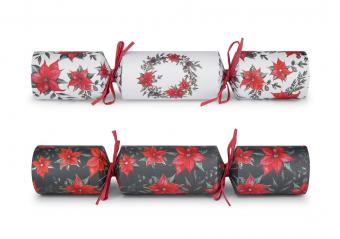 Weihnachtsstern Kranz 33 cm Cracker in Geschenkbox
