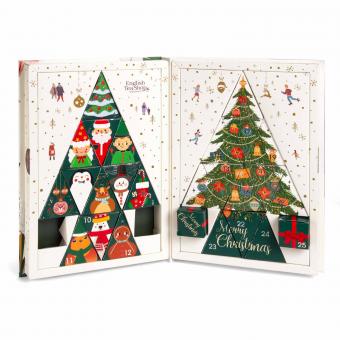 ETS - Adventskalender "Teebuch", BIO, 24 x Chai, Früchtetee, Kräutertee in Pyramidenbeutel