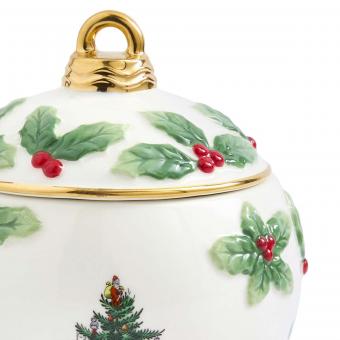 Bauble Lidded Candy Bowl 5"