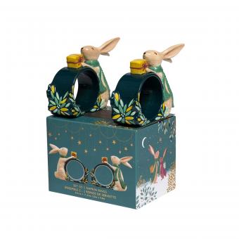 Woodland Tales Hase, Serviettering 2er Set