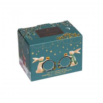 Woodland Tales Hase, Serviettering 2er Set