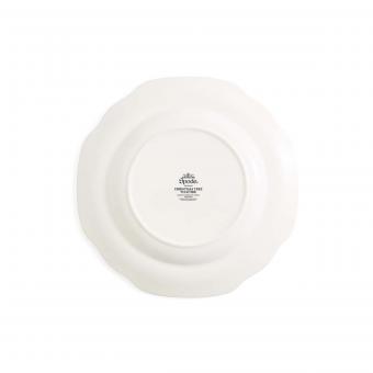 Christmas Tree Yuletide Scalloped Dresser Plate