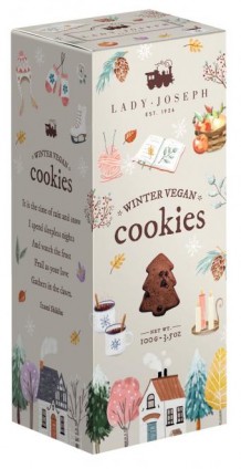 Winter chocolate biscuits, vegan