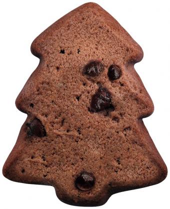 Winter chocolate biscuits, vegan