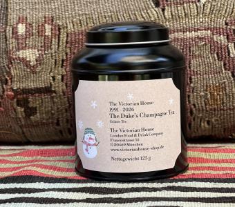 The Duke's Champagne Tea Premium black tea tin with double aroma protection