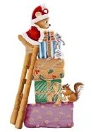 Teddy Building a Tower of Gifts 8 x 4.8 cm
