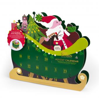 ETS - Tee Adventskalender Schlittenfahrt, BIO, 24 Pyramidenbeutel