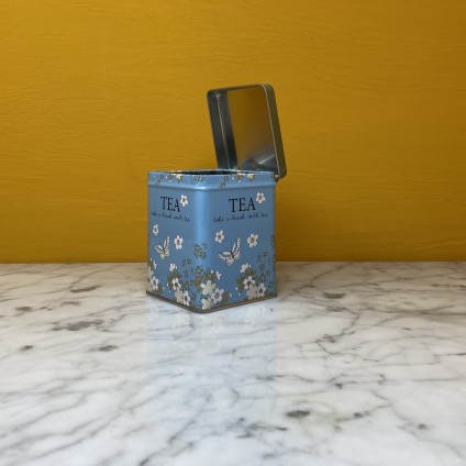 Blooming Tea Tin blue