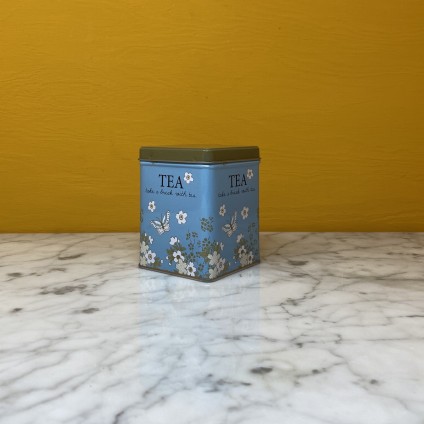 Blooming Tea Tin blue