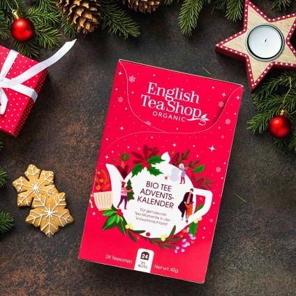 ETS - TEA ADVENT CALENDAR 2023 RED, 24 TYPES OF ORGANIC TEA