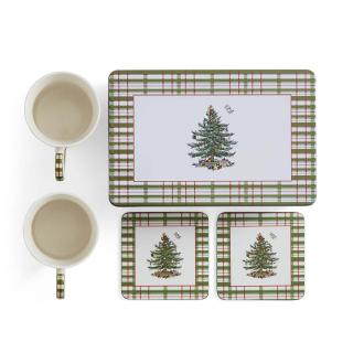 Weihnachtsbaum 2025 Jahres-5-teiliges Tassen- und Dosen-Set