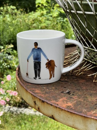 BEST FURRY FRIENDS Mug 400 ml, Big Dog Little Dog