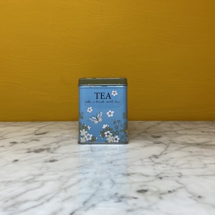Blooming Tea Tin blue