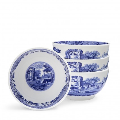 Blue Italian Dip Bowls 4er Set