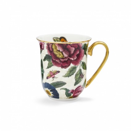 Cream Floral Mug