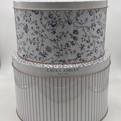 Set of Tins Candy Stripe and Woodruff